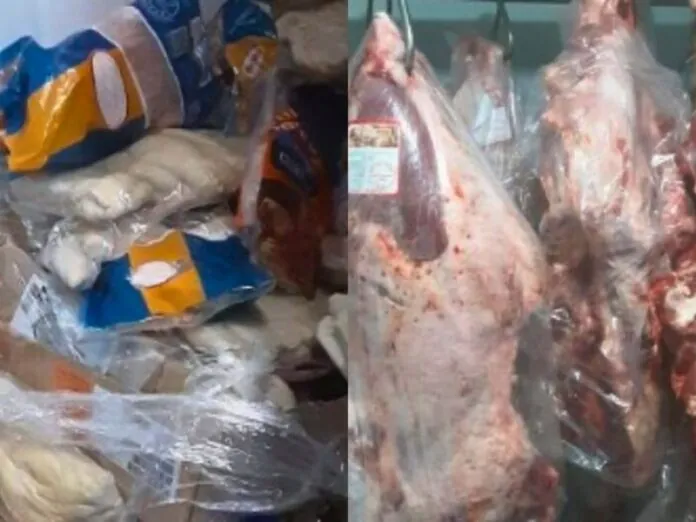 Cerca de 1.250 kg de carnes impróprias para consumo foram apreendidos