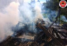 Incêndio causado por fogão à lenha destrói casa em Fraiburgo