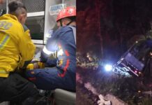 Motorista morre após caminhão cair em ribanceira na BR-282