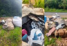 Prefeitura de Iomerê denuncia descarte irregular de lixo