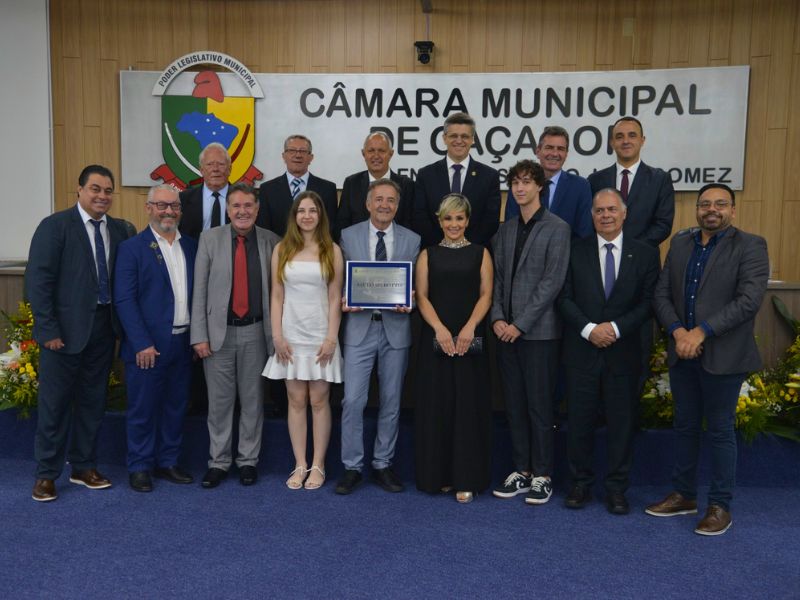 Saulo Sperotto é Cidadão Benemérito de Caçador
