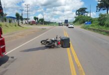 Motociclista é socorrido em estado grave após colisão em Rio das Pedras