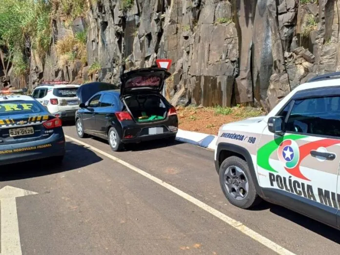 PRF apreende 278 kg de maconha na BR-158 em SC