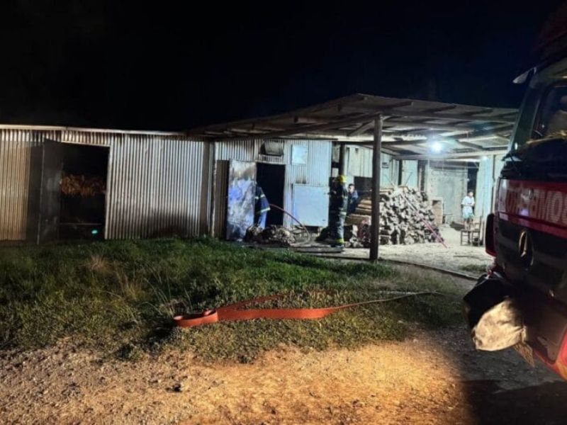 Incêndio em estufa de fumo causa prejuízo milionário