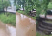 Acumulado em 48 horas passa de 140mm de chuva em Caçador