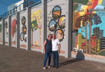 Obra de arte em mosaico celebra a história e a natureza de Videira