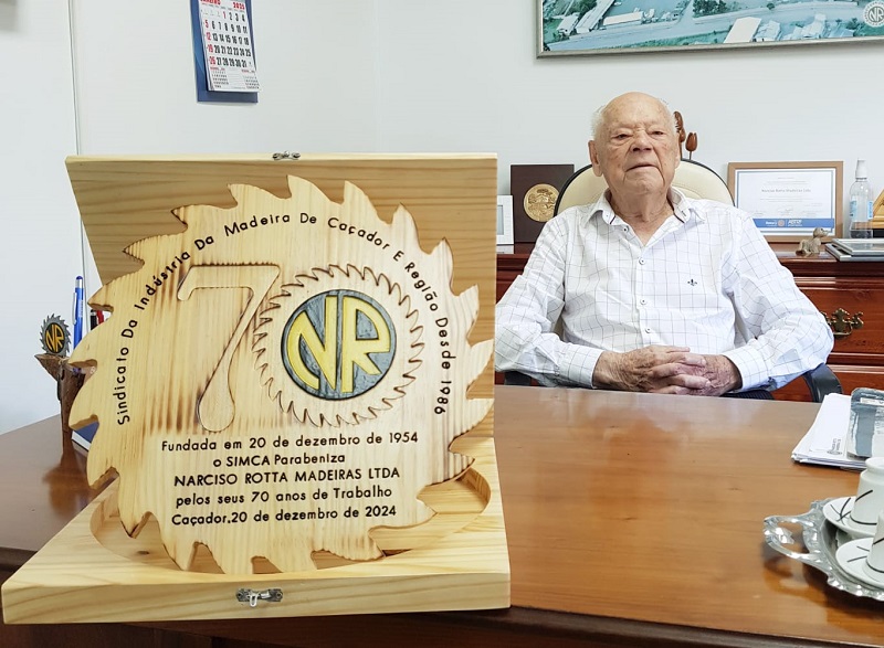 Narciso Rotta Madeiras comemora 70 anos com homenagem do SIMCA