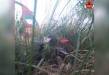 Casal fica ferido em queda de moto na SC-452