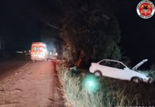 Carros colidem em Fraiburgo e motorista não é encontrado