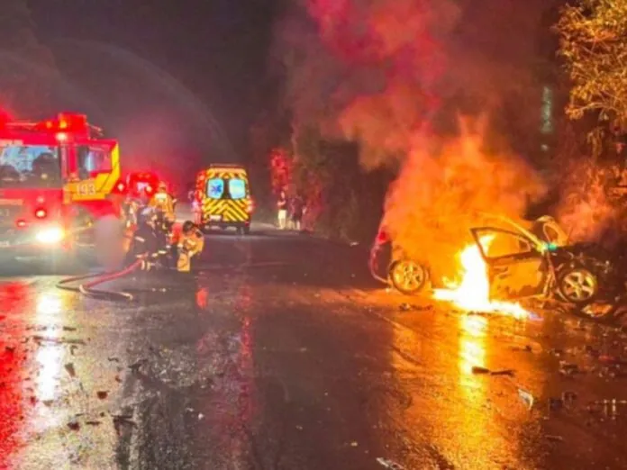 Grave acidente na BR-282 deixa sete feridos no Oeste