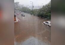 Chuva provoca diversos pontos de alagamento em Caçador