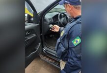 Veículo argentino é flagrado portando sirene típica de veículos de emergência