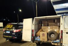 VÍDEO: Perseguição e apreensão de 40 mil maços de cigarros no Oeste de SC