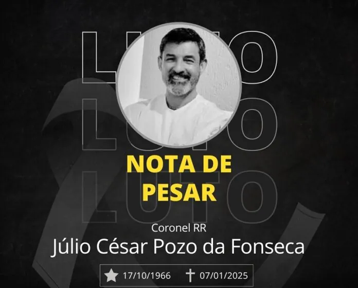 Morre o coronel da PM, Júlio César Pozo da Fonseca