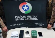 Mulher é presa com mais de 1,5 kg de crack em Herval d’Oeste