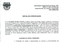 Edital de convocação ATF Tangará