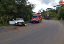 Acidente de trânsito em Tangará deixa idoso ferido