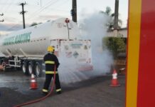 Vazamento de nitrogênio é controlado com auxílio dos Bombeiros