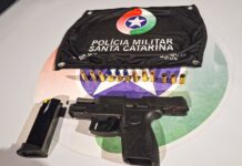 Briga com tiros termina com prisão de um homem em Caçador