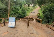 Ponte da Linha Canalle é interditada para melhorias
