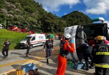 Acidente com ônibus deixa mais de 40 vítimas na Serra Dona Francisca