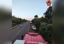 Acidente envolve três veículos na SC-355 em Fraiburgo