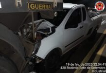 Acidente deixa motorista ferido em Salto Veloso