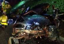 Acidente entre caminhão e Gol deixa dois mortos e feridos