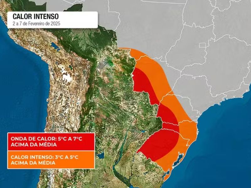 Onda de calor no Sul e Centro-Oeste pode durar até 7 de fevereiro