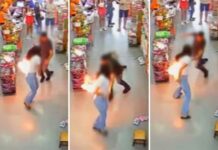 Celular explode no bolso de mulher que fazia compras