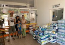 Família de Benjamin doa itens recebidos para a Apae de Caçador