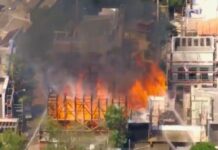 Incêndio atinge cidade cenográfica dos Estúdios Globo