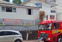 Panela de pressão esquecida no fogo causa incêndio em Joaçaba