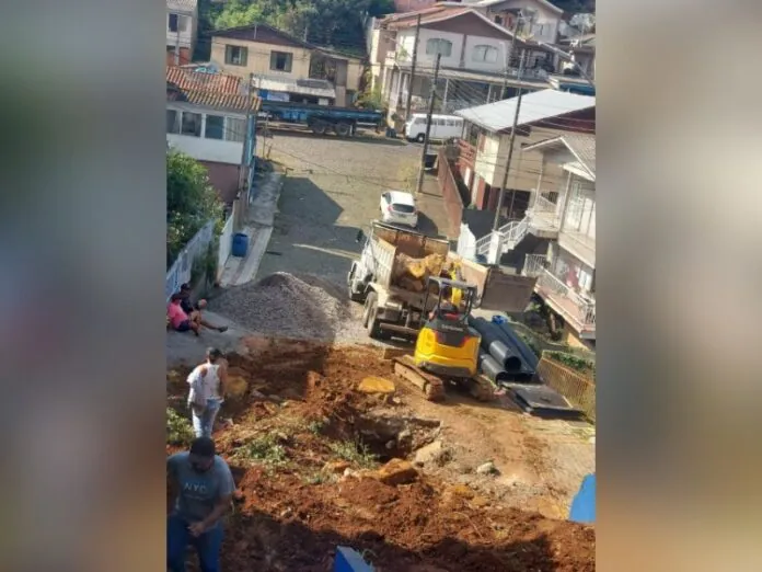 Prefeitura de Videira realiza obras de infraestrutura anti alagamentos