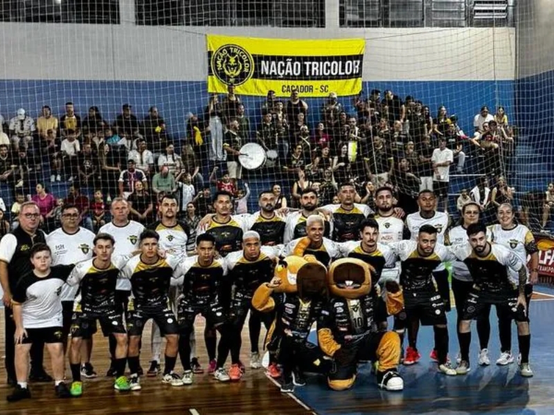 Caçador Futsal empata com Saudades na estreia em casa