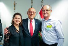 Prefeita e vice de Iomerê vão à Brasília para articular investimentos