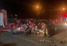 Quatro pessoas feridas após acidente em bairro de Caçador