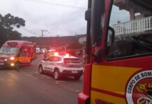 Acidente carro x moto deixa idoso ferido em Salto Veloso