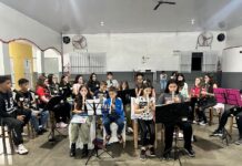 Músicos do Contestado retomam atividades em escola de Videira