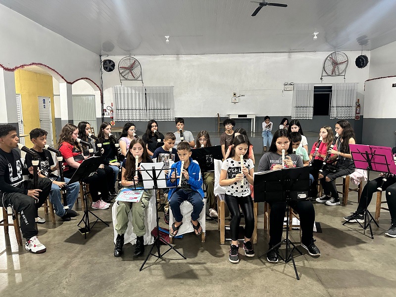Músicos do Contestado retomam atividades em escola de Videira