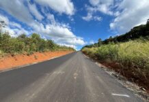 Prefeitura de Caçador conclui mais uma etapa de asfalto no interior