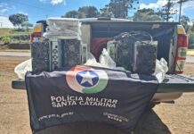 Polícia Rodoviária apreende mercadoria irregular na SC-350 em Caçador