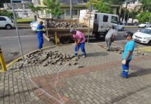 Videira inicia preparação das ruas para mudanças no trânsito