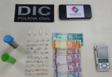 Adolescentes e 78 pedras de crack são apreendidos em Videira