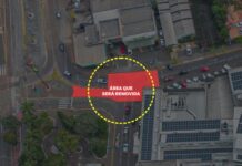 Inícia a remoção do canteiro central e calçada elevada em Videira