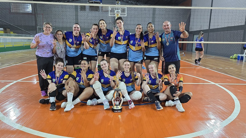 Vôlei feminino de Tangará é tetracampeão da Olifrai