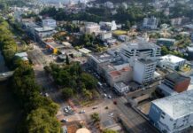 Obras para mudança no trânsito em Videira seguem em ritmo acelerado