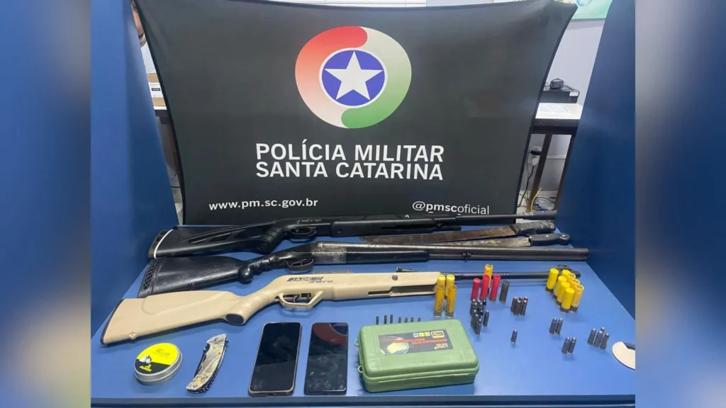 PM apreende arsenal após tentativa de homicídio
