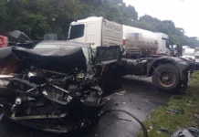 Empresário de Caçador sai ileso de grave acidente