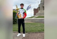 Videirense é campeão internacional de ciclismo no Uruguai